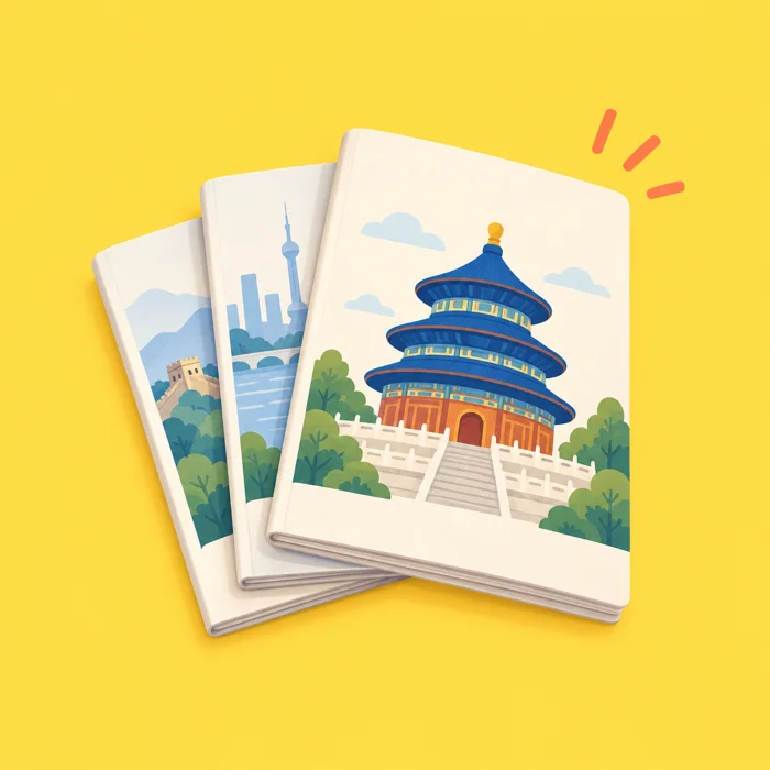 Illustrated city guide booklets
